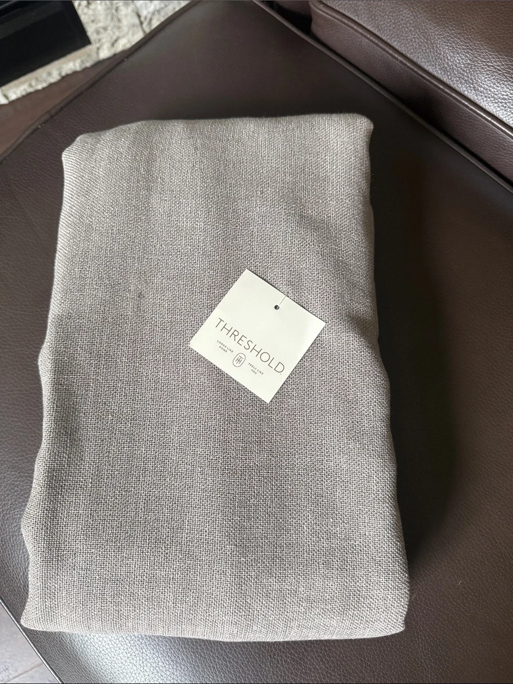 Threshold Aruba Black Out Curtain Panel . Color : Stone NWT
